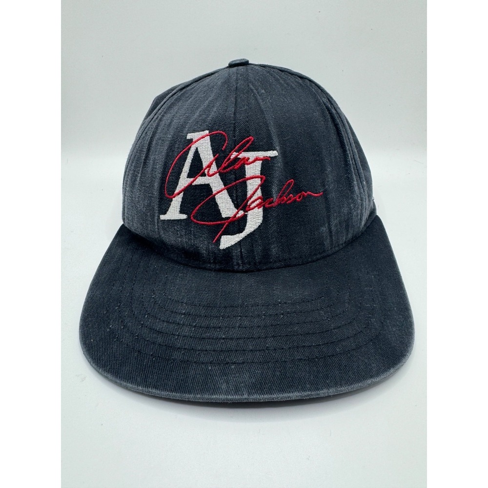 VTG 90s Alan Jackson AJ Snapback Hat Made USA Competition Headwear Country